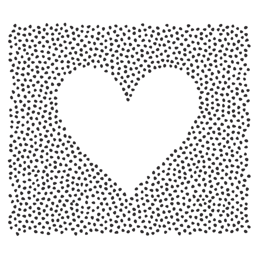 Dotted heart pattern for creative crafting projects