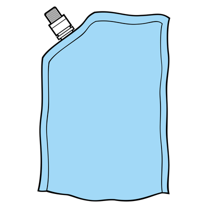 Creative design for vector SVG doypack food and drink bag