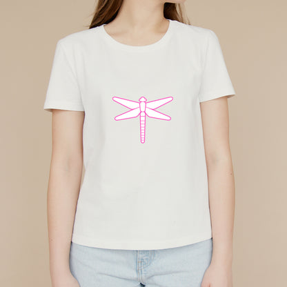Elegant black and white dragonfly design for cutting projects