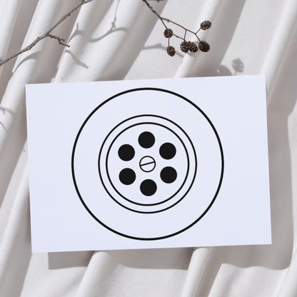 Creative vector design of a drainage hole for cutting machines