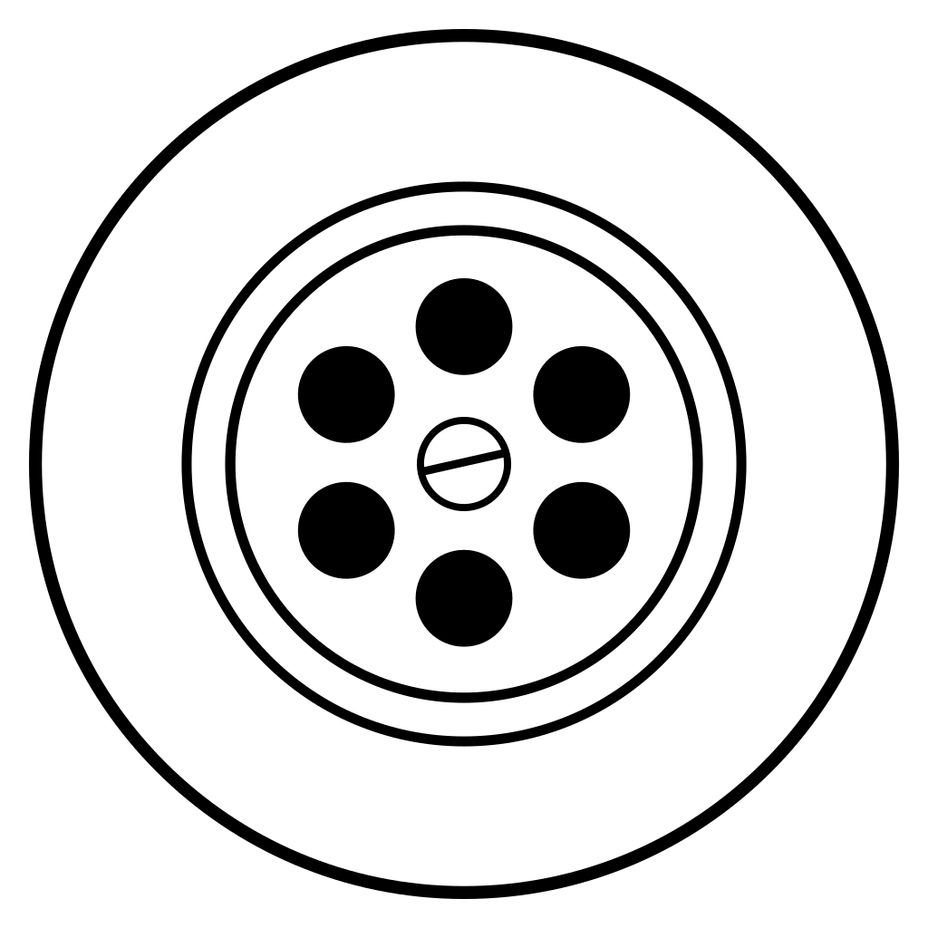 Creative vector design of a drainage hole for cutting machines
