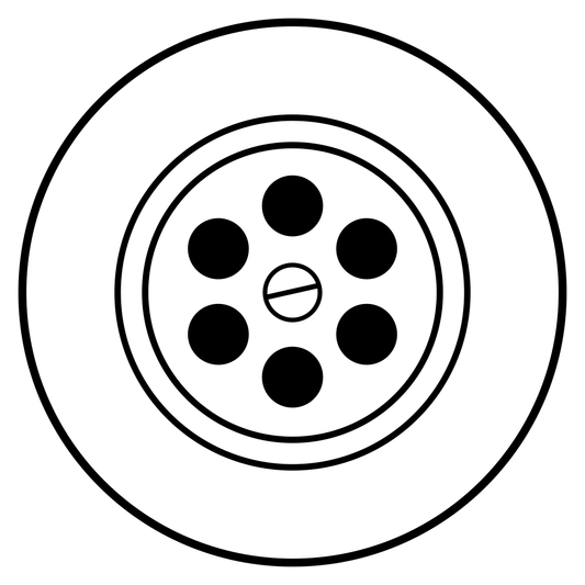 Creative vector design of a drainage hole for cutting machines