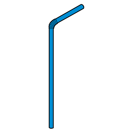 Unique blue straw design for creative crafting projects
