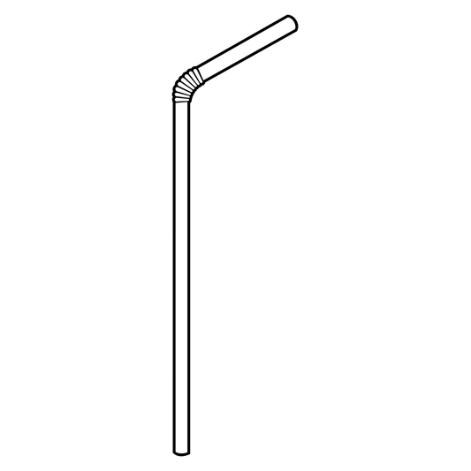 Creative vector design of a drinking straw for crafting