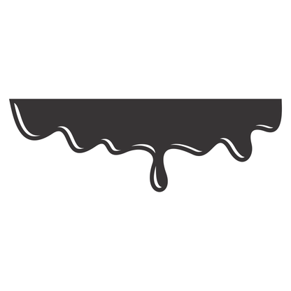 Creative vector svg design of dripping liquid for crafts