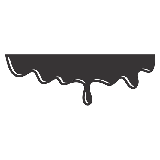 Creative vector svg design of dripping liquid for crafts