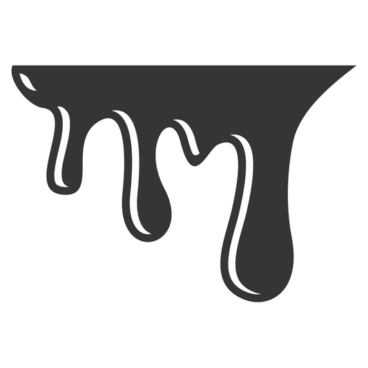 Creative black drip design perfect for crafting projects