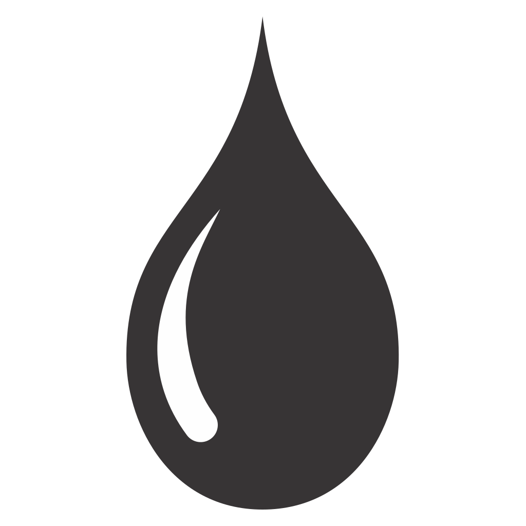 Creative vector design of a dripping water droplet silhouette