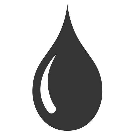 Creative vector design of a dripping water droplet silhouette