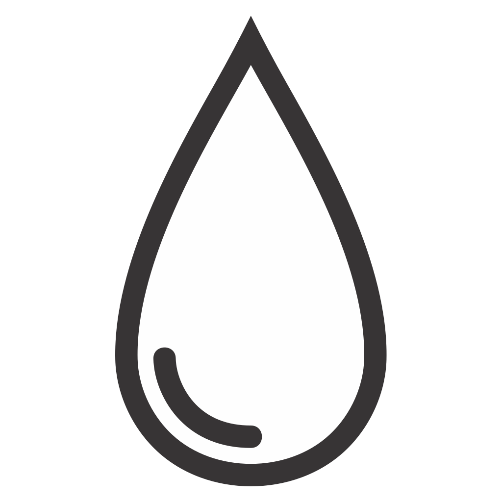 Elegant water drop design suitable for cutting machines