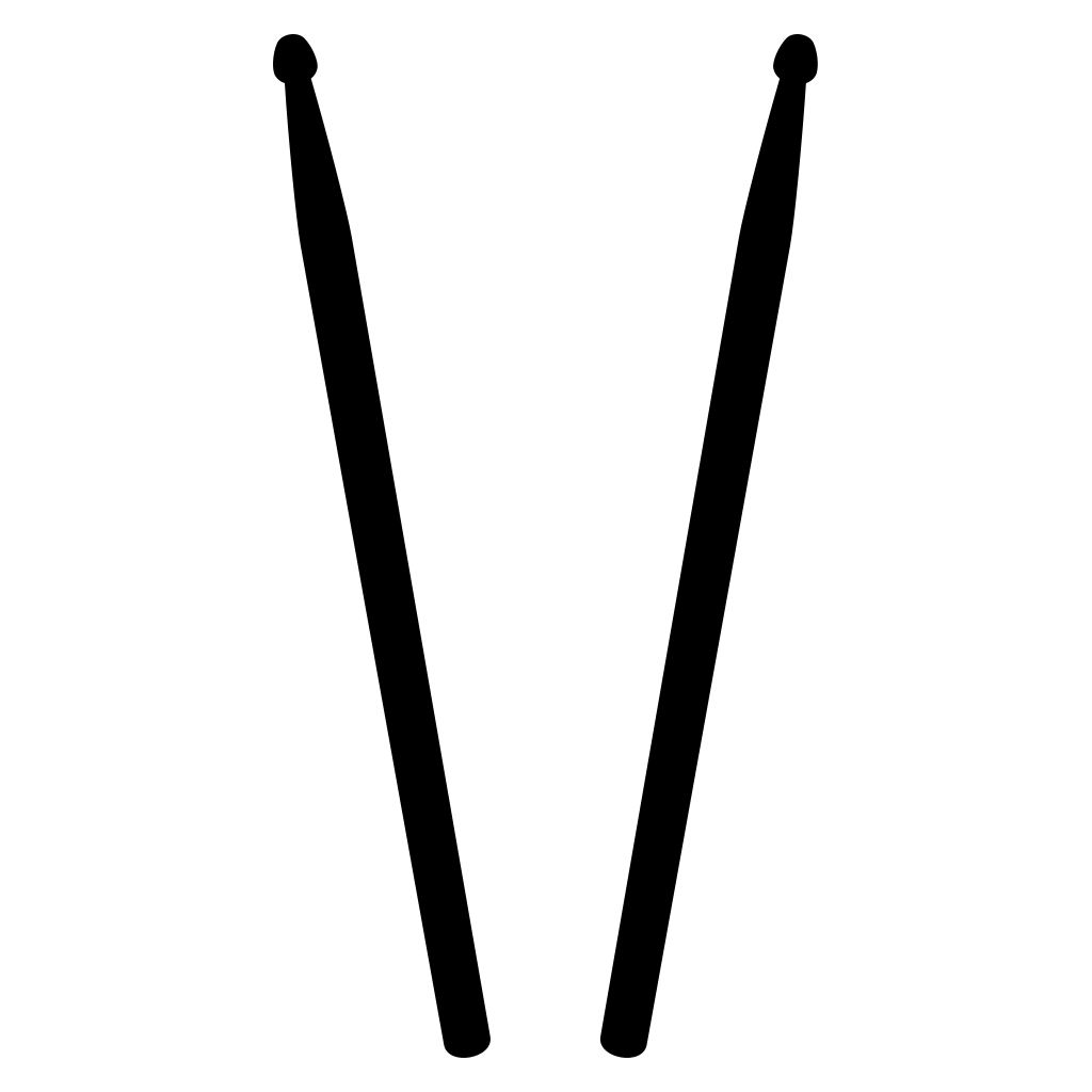 Creative vector design of drumsticks perfect for craft projects