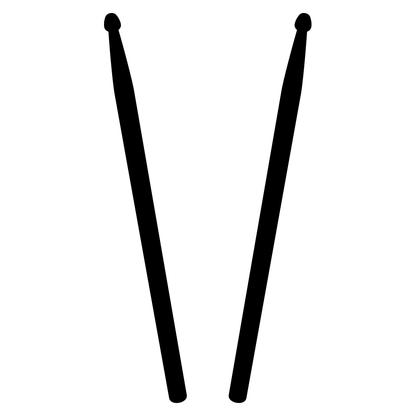 Creative vector design of drumsticks perfect for craft projects