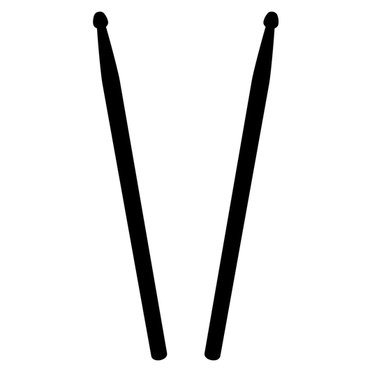 Creative vector design of drumsticks perfect for craft projects