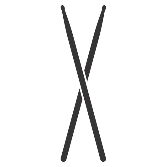 Creative drumsticks vector for cutting machine designs