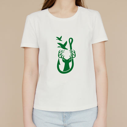 Unique vector design featuring duck, deer, and hook for crafting