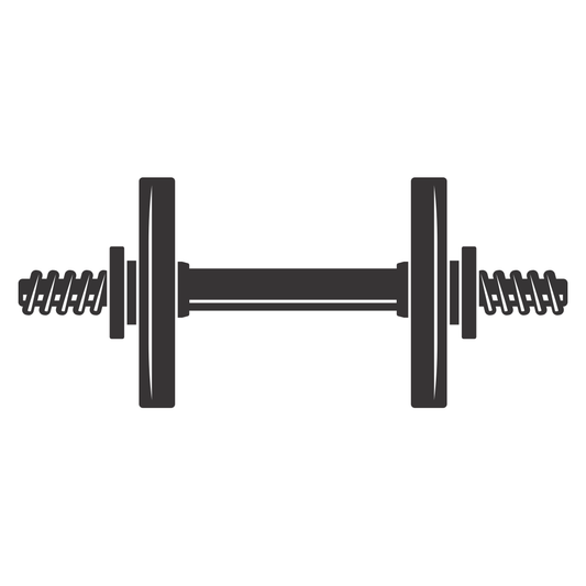 Creative vector design for dumbbell weight cutting machine