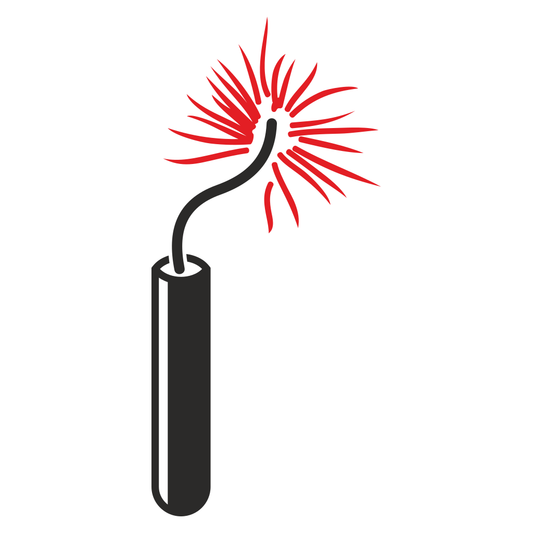 Retro dynamite bomb vector design for creative projects