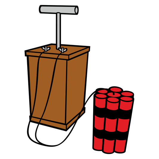 Creative vector design of dynamite sticks for crafting