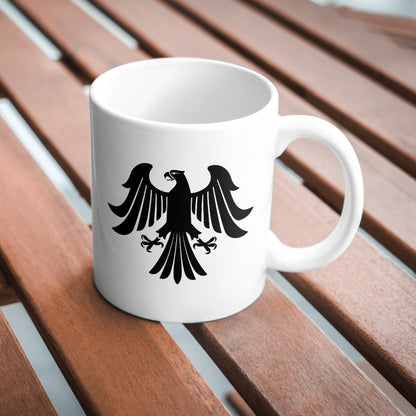 Elegant black eagle design for cutting machines