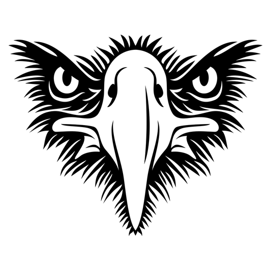 Majestic eagle face design for creative cutting projects