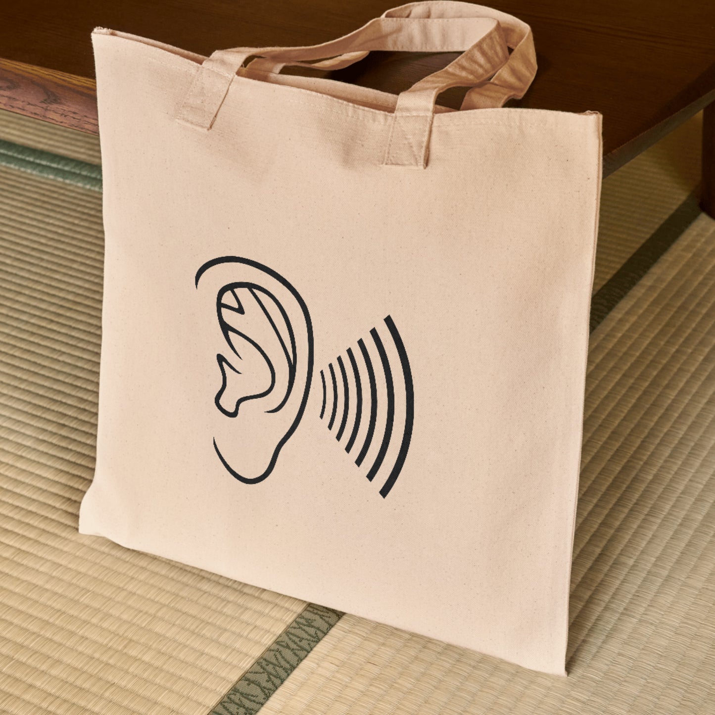Creative ear illustration with sound waves for crafting projects