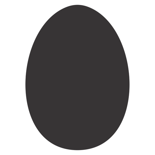 Elegant Easter egg silhouette for creative cuts