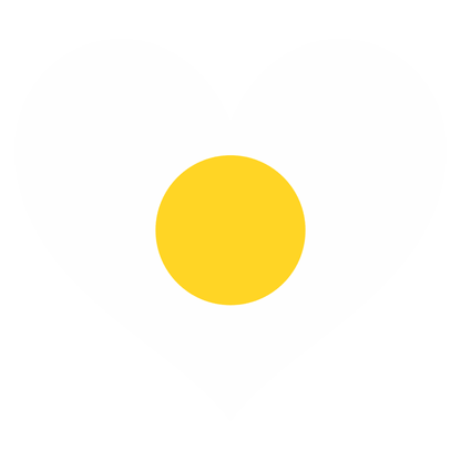 Creative vector svg design of a bright yellow egg
