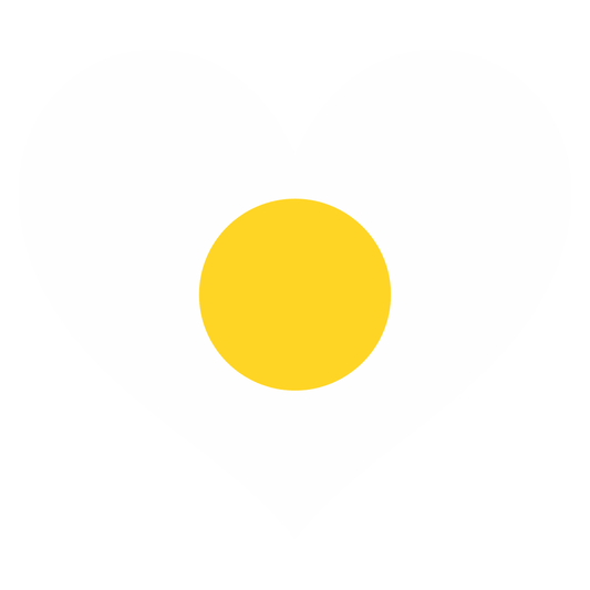 Creative vector svg design of a bright yellow egg