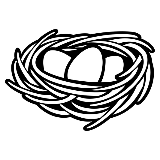 Delightful egg nest design for creative cutting projects