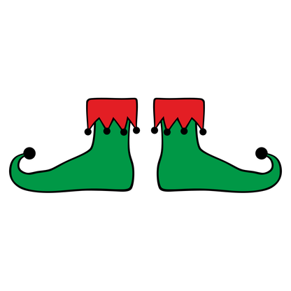 Create festive designs with fun elf boots for craft projects