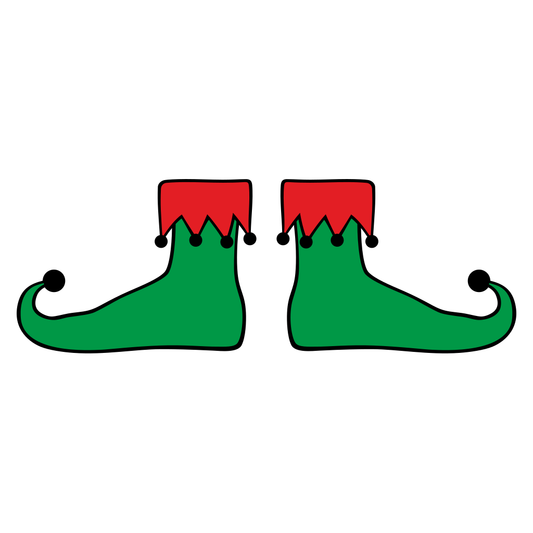 Create festive designs with fun elf boots for craft projects
