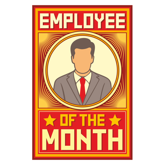 Celebrate dedication with employee of the month design