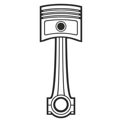 Engine pistons vector design for cutting machines