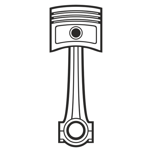 Engine pistons vector design for cutting machines