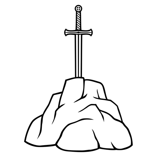 Craft Excalibur sword design for cutting machine projects