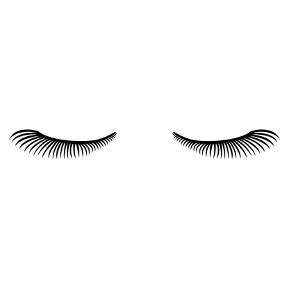 Elegant eyelash vector design for cutting machines