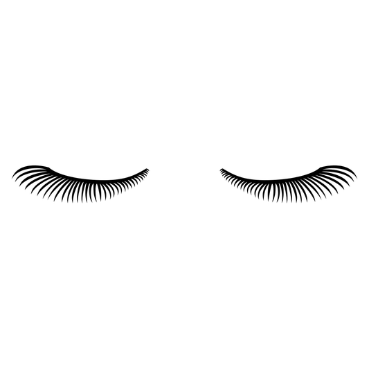 Elegant eyelash vector design for cutting machines