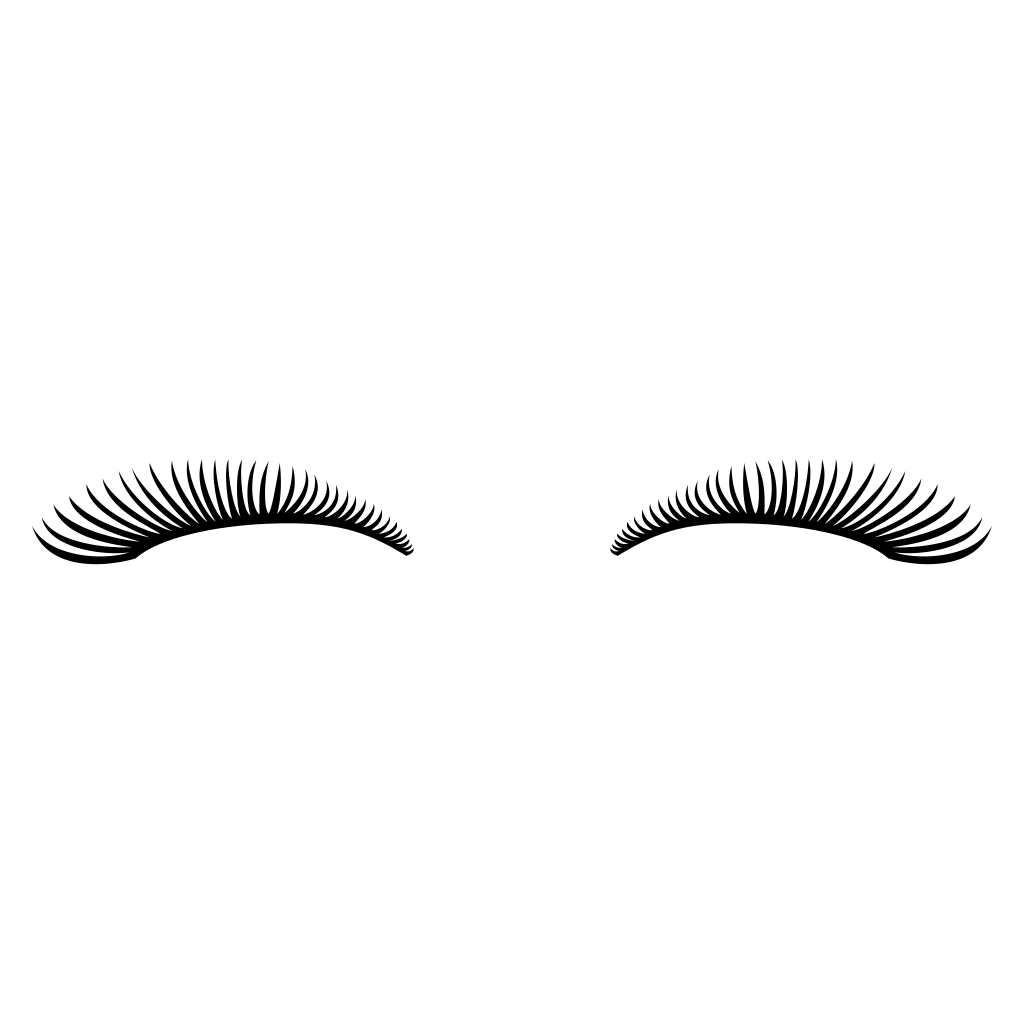 Elegant eyelashes vector files perfect for crafting projects