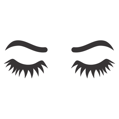 Stylish eyelash vector design for cutting machine projects