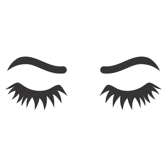 Stylish eyelash vector design for cutting machine projects