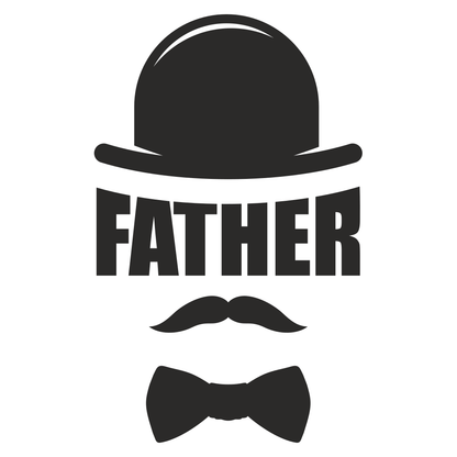 Stylish father figure design for creative cutting projects