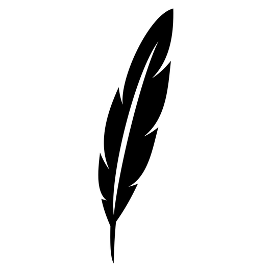 Elegant black feather design for creative crafting ideas
