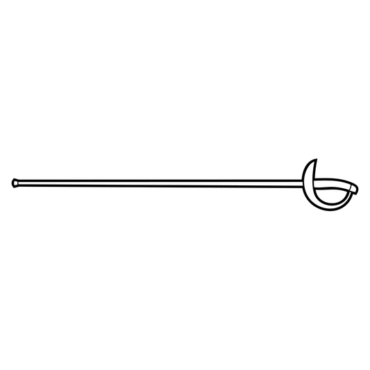 Create elegant designs with a fencing sword vector cut file