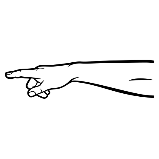 Hand vector design for creative and cutting projects