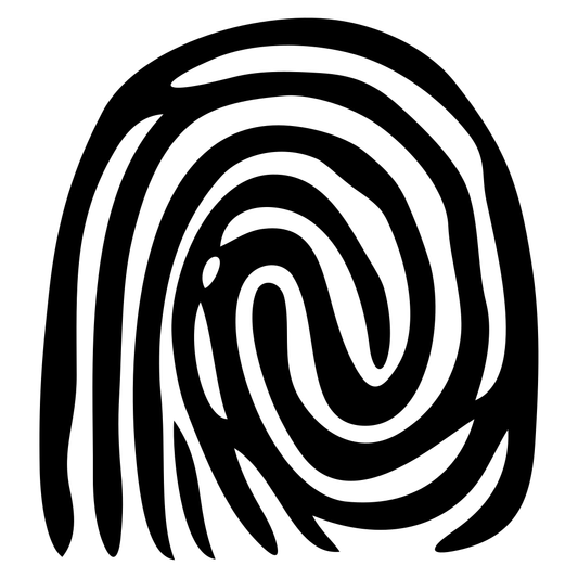 Stylized fingerprint vector design for cutting machine projects