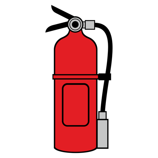 Stylized fire extinguisher vector design for crafting projects