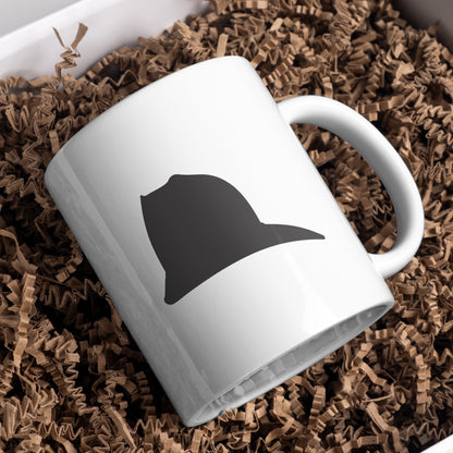 Silhouette of a firefighter helmet for creative projects