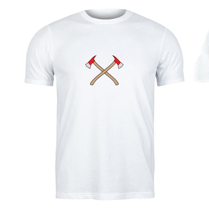 Crossed axes design for firefighter enthusiasts and creators