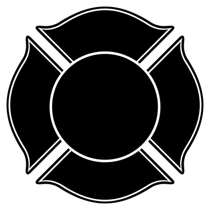 Creative vector svg files for firefighters cross design