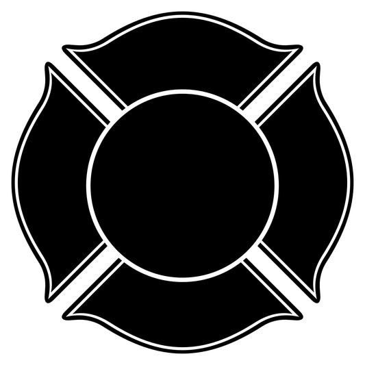 Creative vector svg files for firefighters cross design